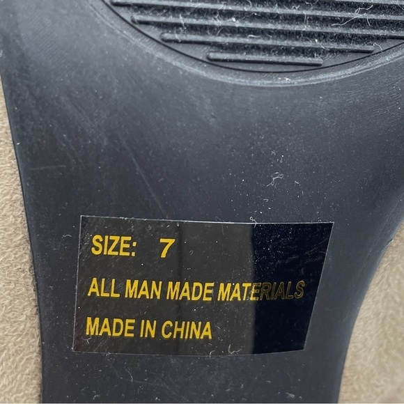 Qupid Taupe Faux Suede Ankle Sock Tie back Booties size 7 - Picture 8 of 9